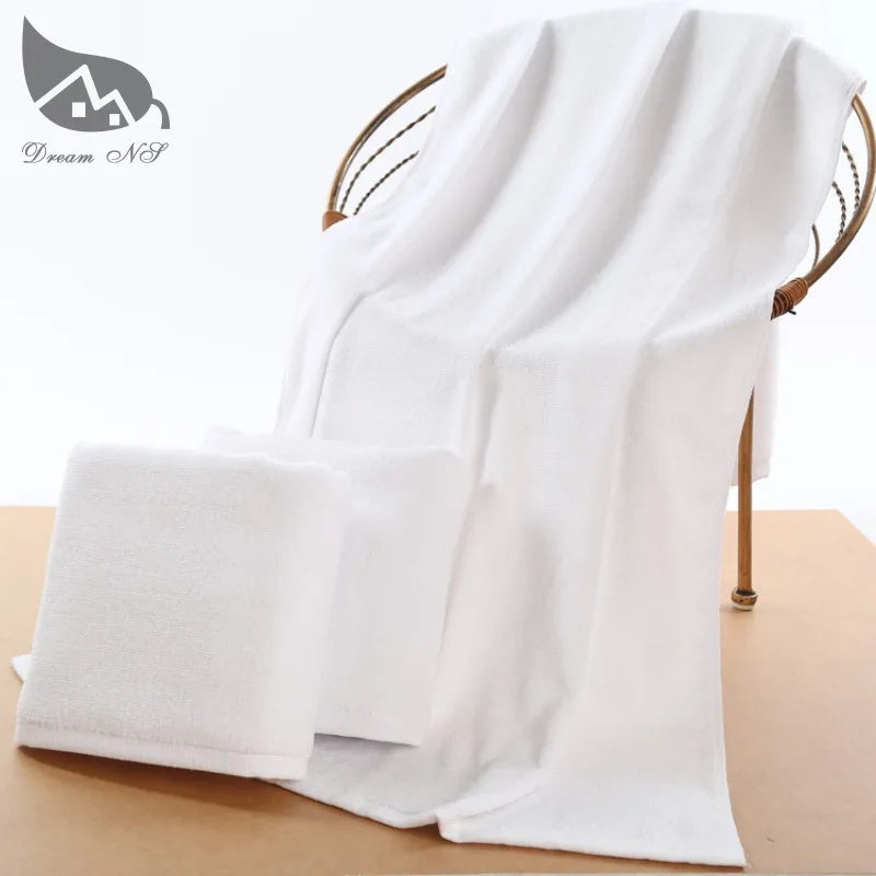 70 x180cm super increase Bath Towel for Adults Thick Men Sport Beach Towel Bathroom Outdoor Travel Big Towel White Blue & Orange-World Bazaar Life