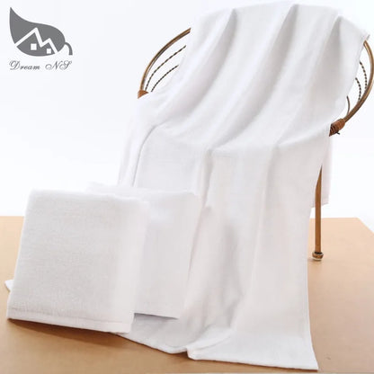 70 x180cm super increase Bath Towel for Adults Thick Men Sport Beach Towel Bathroom Outdoor Travel Big Towel White Blue & Orange-World Bazaar Life