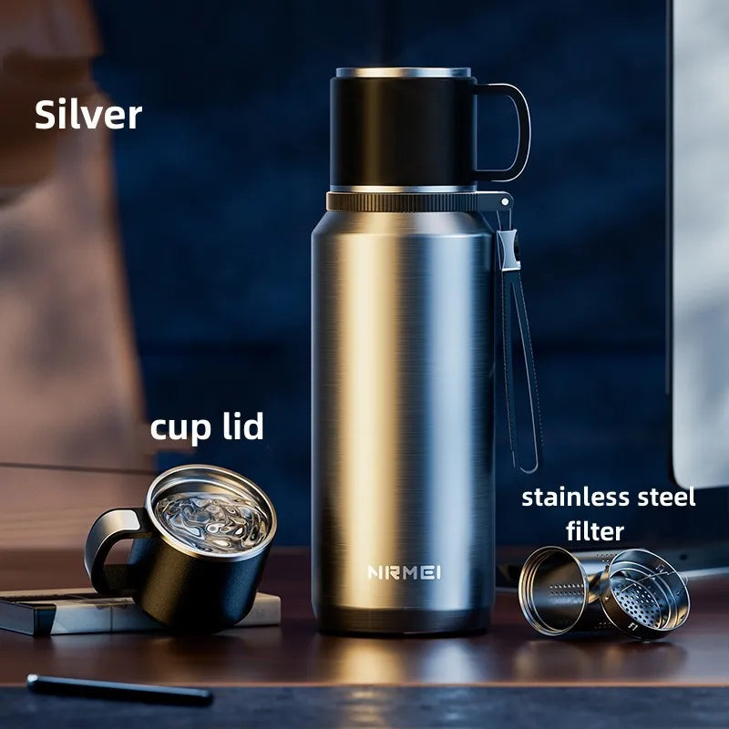Double Wall Vacuum Flasks Stainless Steel Thermos Bottle for Tea and Coffee Large Capacity Insulated Water Bottle Thermos Cup-World Bazaar Life