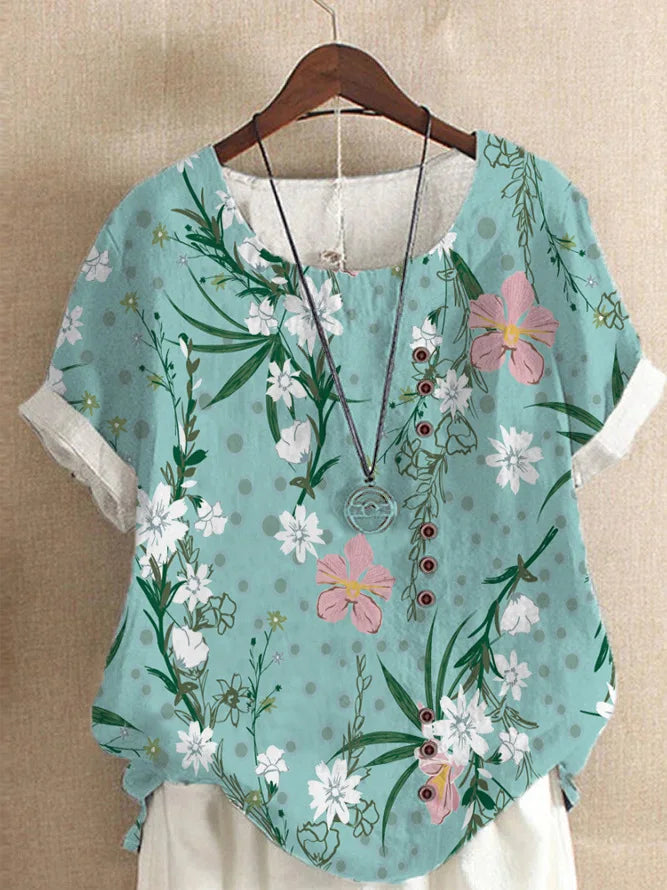 Summer Short Sleeve T-shirts Woman Camisetas Fashion Tops Tee Print Loose Tshirt Ladies Casual Blusas T Shirt Women Clothes-World Bazaar Life