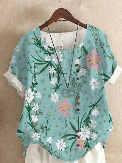 Summer Short Sleeve T-shirts Woman Camisetas Fashion Tops Tee Print Loose Tshirt Ladies Casual Blusas T Shirt Women Clothes-World Bazaar Life