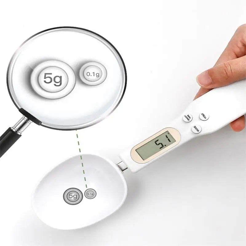 1 Adet LCD Dijital Ölçüm Ayarlanabilir Tartım Kaşığı Mutfak Terazisi Elektronik Ölçüm Kaşığı Kahve Tozu Ölçeği Pişirme Ölçeği