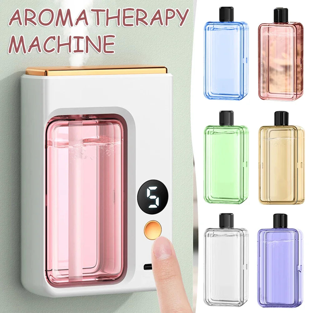 Wall-mounted Air Freshener Spray Rechargeable Aromatherapy Diffuser Hotel Home Fragrance Aromatherapy Essential Oil Diffuse - World Bazaar Life