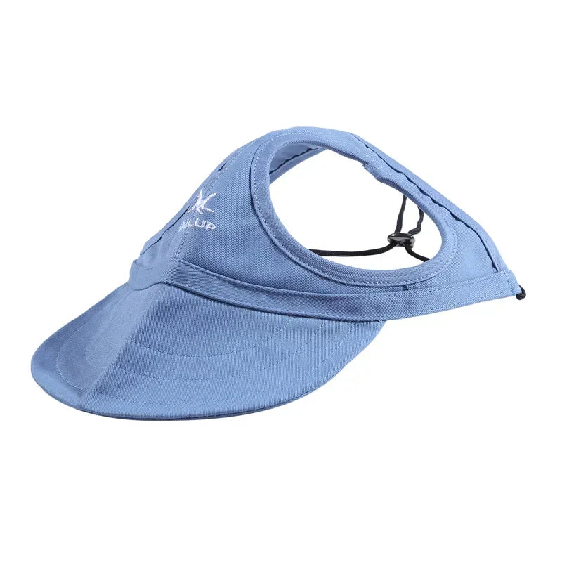 Small Puppy Pets Summer Solid Color Cap Dog Baseball Visor Hat Outdoor Accessories Sun Bonnet Travelhelmet-World Bazaar Life