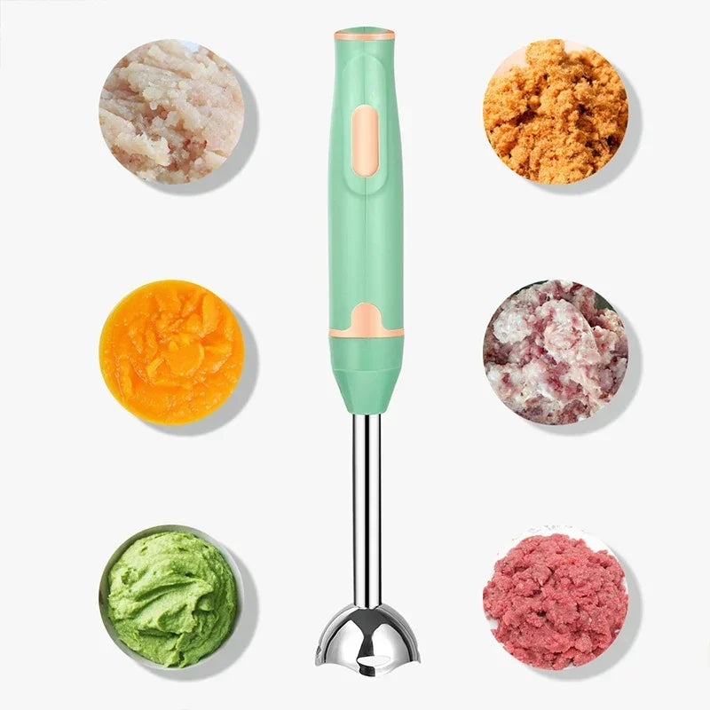 Immersion Hand Stick Blender Electric Food Vegetable Grinder Handheld Stick Mixer for Smoothies Sauces Baby Food Soups-World Bazaar Life
