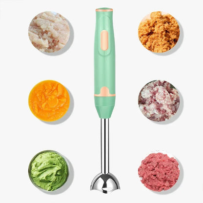 Immersion Hand Stick Blender Electric Food Vegetable Grinder Handheld Stick Mixer for Smoothies Sauces Baby Food Soups-World Bazaar Life