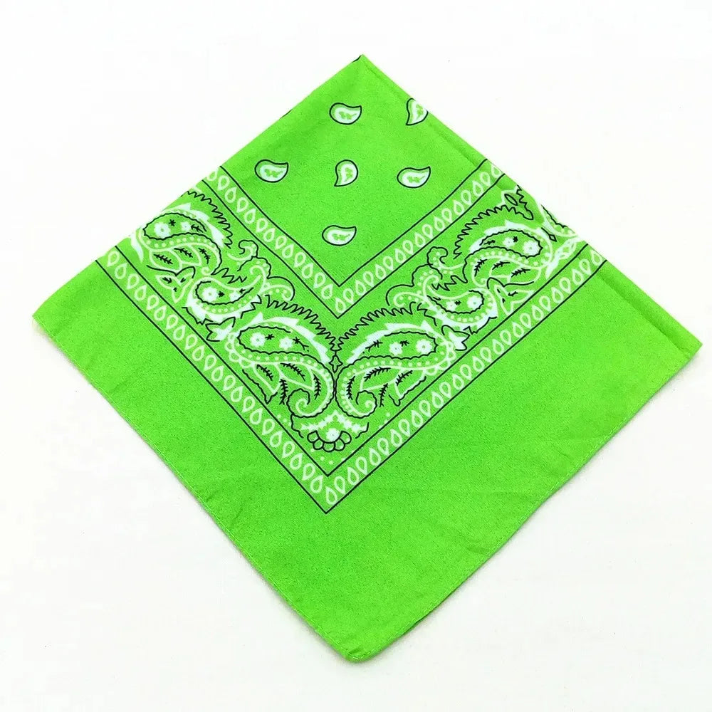 Unisex Men Women Bandana Hairband Cowboy Mens Biker Sports Headwear Wrist Hairwrap Single Sided Head Wrap Scarf Paisley - World Bazaar Life