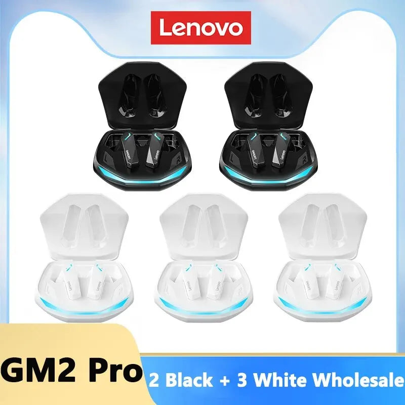 Lenovo GM2 Pro Bluetooth 5.3 Earphones Sports Headset Wireless In-Ear Gaming Low Latency Dual Mode Music Headphones New-World Bazaar Life