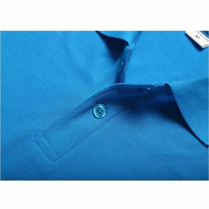 Summer Top New Lapel  Solid Color Shirt Short Sleeve Casual Business Fashion Breathable And Comfortable Polo Shirt Group Uniform-World Bazaar Life