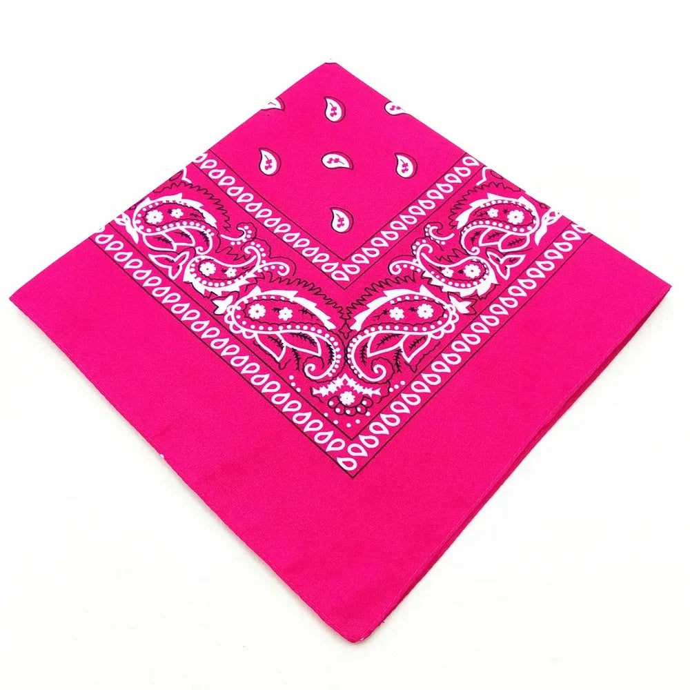 Unisex Men Women Bandana Hairband Cowboy Mens Biker Sports Headwear Wrist Hairwrap Single Sided Head Wrap Scarf Paisley - World Bazaar Life