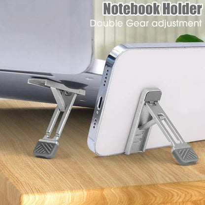 Portable Laptop Stand Aluminum Alloy Mini Folding Holder 3 Height Adjustment Notebook Bracket Accessories for Macbook Cell Phone
