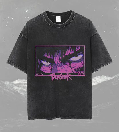Anime Berserk T-shirts for Men New in Tops and T-shirts Cotton Men's Clothing Y2k Oversized GYM Graphic Sexmachine Vintage T-shi-World Bazaar Life