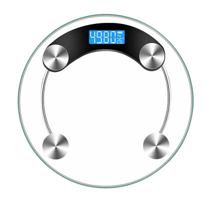 Round Transparent Digital Scale Body Weight Scale Floor Electronic Scales LCD Scales Body Weighing Scale For Bathroom-World Bazaar Life