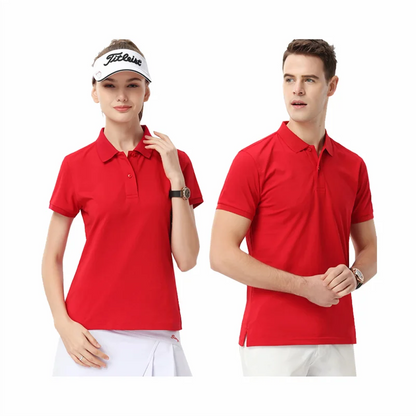 Summer Top New Lapel  Solid Color Shirt Short Sleeve Casual Business Fashion Breathable And Comfortable Polo Shirt Group Uniform-World Bazaar Life