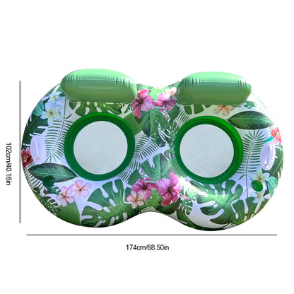 PVC Inflatable Floating Row Foldable Air Mattresses Swimming Pool Summer Party Beach Water Float Bed Lounger Chair-World Bazaar Life