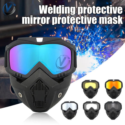 Automatic Safety Welding Mask Wrap Around Protection Flame Resistant Welding Helmet Goggles for Cutting Grinding for Tig Mig
