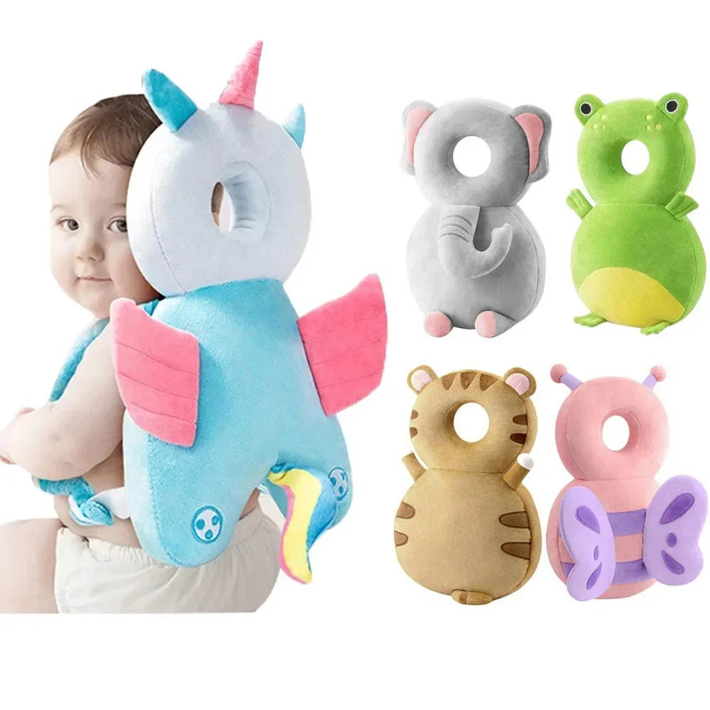 Baby Head Fall Protection Pad Cushion Cartoon Soft Security Pillows Backpack Newborn Headrest Security Pillows Backpack Toddler-World Bazaar Life