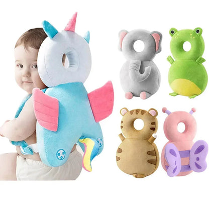 Baby Head Fall Protection Pad Cushion Cartoon Soft Security Pillows Backpack Newborn Headrest Security Pillows Backpack Toddler-World Bazaar Life