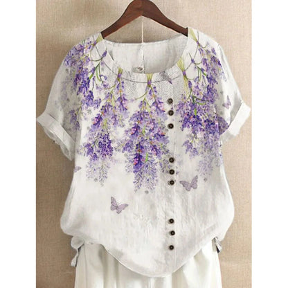 Summer Short Sleeve T-shirts Woman Camisetas Fashion Tops Tee Print Loose Tshirt Ladies Casual Blusas T Shirt Women Clothes-World Bazaar Life
