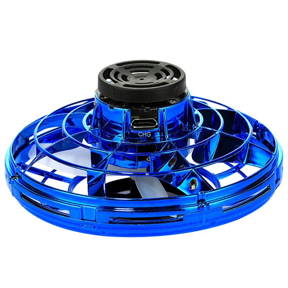 Helicopter Spinner Toy 360° Rotating Flying Fingertip Spinners 100mAh with LED Lights for Adult Kids Decompression Toy