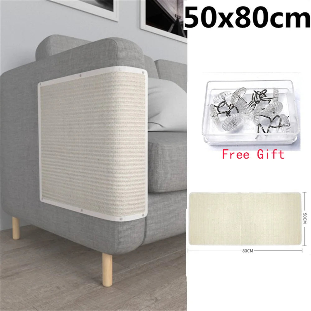 Sisal Mat Cat Claw Pad, Anti-cat Scratching Pad, Suitable for Sofa, Table Furniture, Cat Climbing Frame Protection