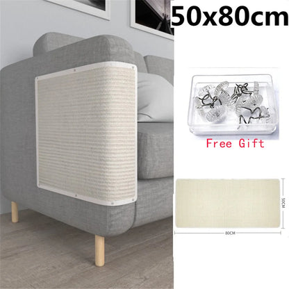 Sisal Mat Cat Claw Pad, Anti-cat Scratching Pad, Suitable for Sofa, Table Furniture, Cat Climbing Frame Protection