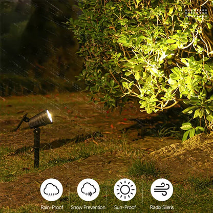Solar LED Spotlight 9LED Outdoor Adjustable Landscape Light - World Bazaar Life