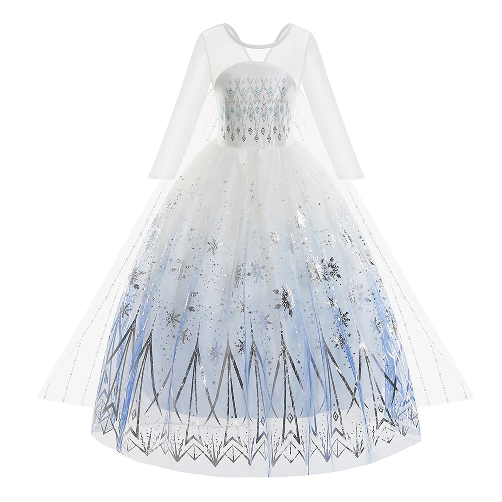 Frozen 2 Elsa Princess Dress for Girls – Snow Queen Outfit-World Bazaar Life