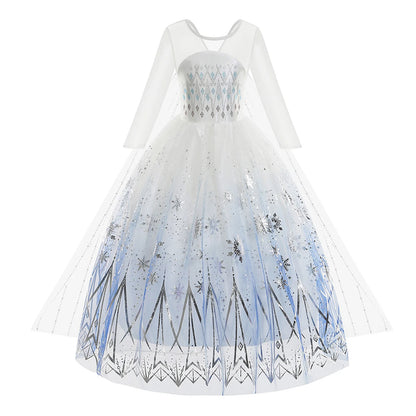 Frozen 2 Elsa Princess Dress for Girls – Snow Queen Outfit-World Bazaar Life