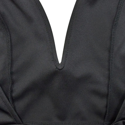 Kadınlar için Şık V Yaka Sırtı Açık Midi Elbise 2025 Bahar Kolsuz Fiyonk Seksi Parti Doğum Günü Dar Elbiseler Vestidos