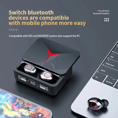 Original TWS M90 Wireless Headphones Gaming Earphone Bluetooth 5.3 Sport Earbuds with Mic Wireless Headset For iPhone Xiaomi - World Bazaar Life