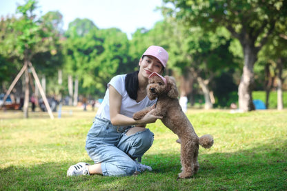 Adjustable Pet Dog Baseball Cap with Ear Holes for Small Medium Dogs Summer Dog Sun Hat Outdoor Hiking Pet Products-World Bazaar Life