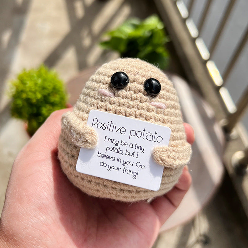 Cute Cucumber Pickle Doll - Top-Rated Knitted Emotional Toy.