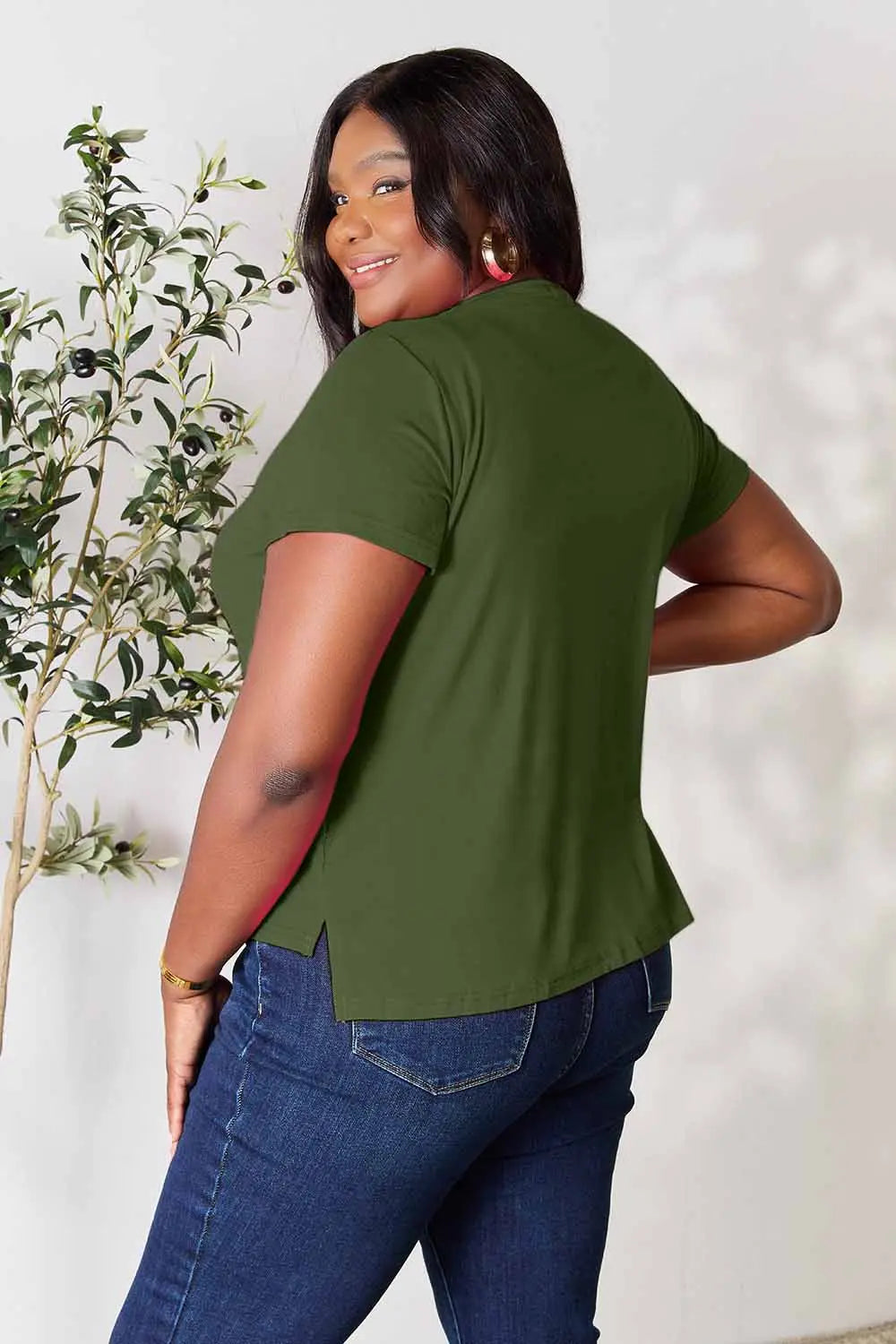 Basic Bae Full Size Round Neck Short Sleeve T-Shirt-World Bazaar Life