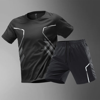 Herren Sport-Lauf-T-Shirt Schnelltrocknendes, atmungsaktives Kurzarm-T-Shirt