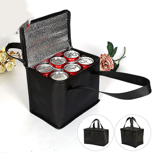 Portable Insulated Lunch & Drink Carrier Bag for Food Delivery