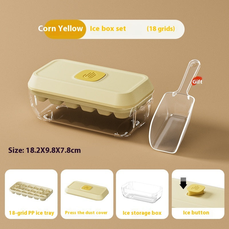 32-Grid Silicone Ice Cube Tray with Lid & Easy Release Ice Box