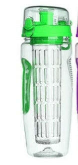 32oz Fruit Infuser Water Bottle BPA Free Plastic Sports Juice Shaker - World Bazaar Life