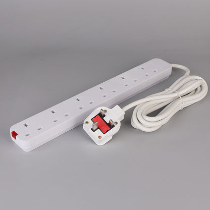 Power Strip With Extension Cable 13A British Standard