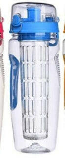 32oz Fruit Infuser Water Bottle BPA Free Plastic Sports Juice Shaker - World Bazaar Life