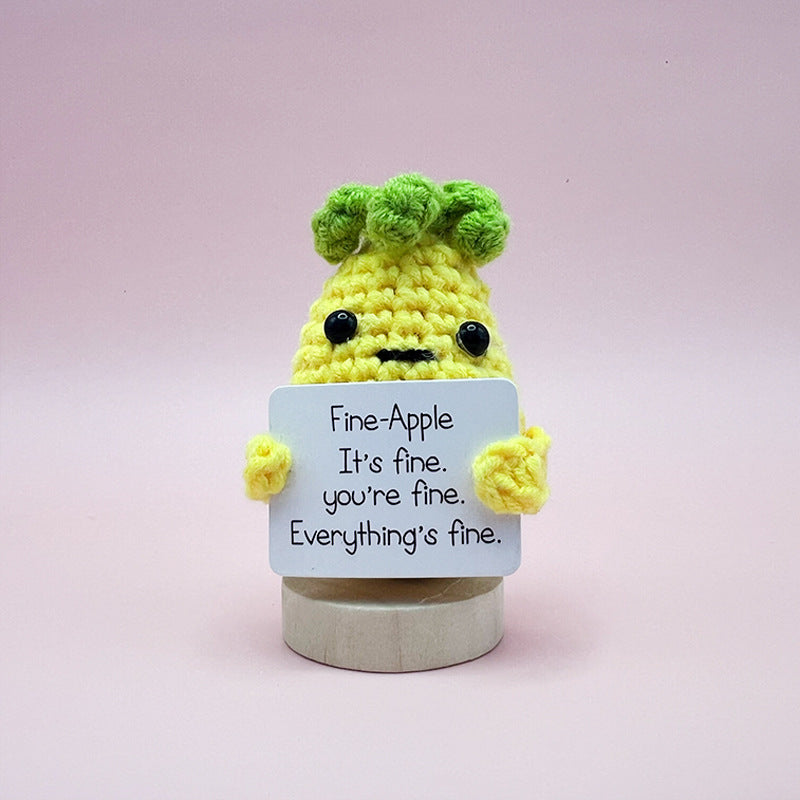 Cute Cucumber Pickle Doll - Top-Rated Knitted Emotional Toy