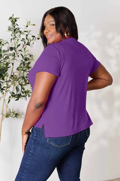 Basic Bae Full Size Round Neck Short Sleeve T-Shirt-World Bazaar Life
