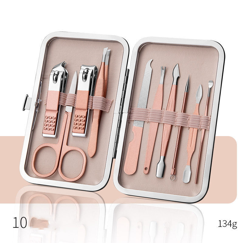 Pro Nail Care Kit – Clippers, Pliers, Knife & Ear Spoon
