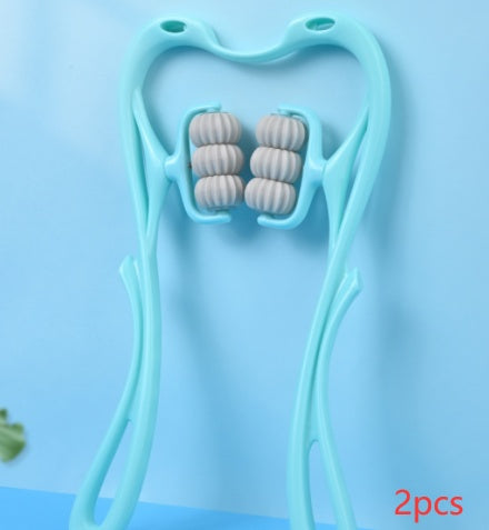 Six-Wheel Manual Neck Massager Roller for Pain Relief & Relaxation - World Bazaar Life