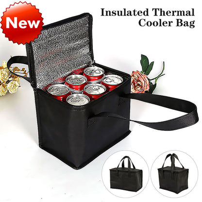 Portable Insulated Lunch & Drink Carrier Bag for Food Delivery