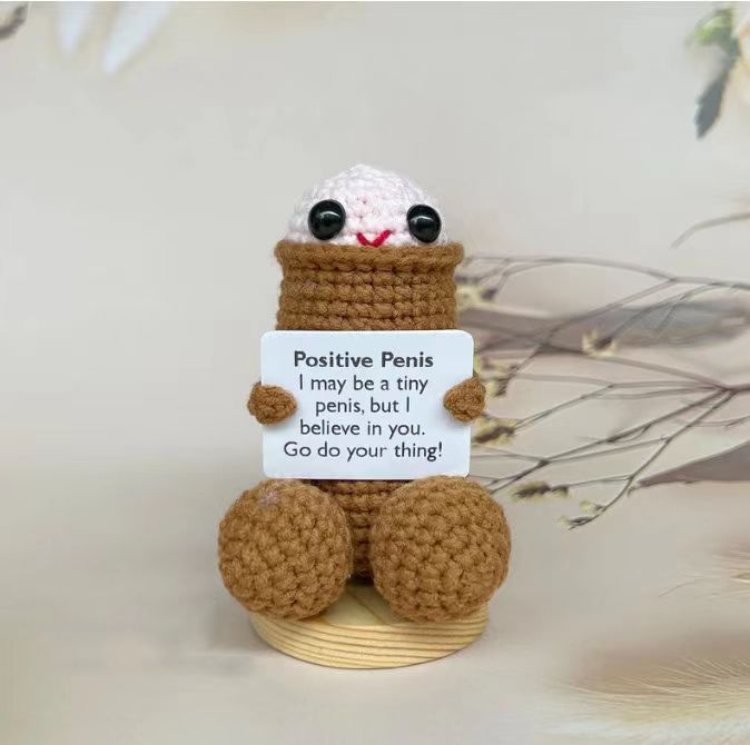 Cute Cucumber Pickle Doll - Top-Rated Knitted Emotional Toy