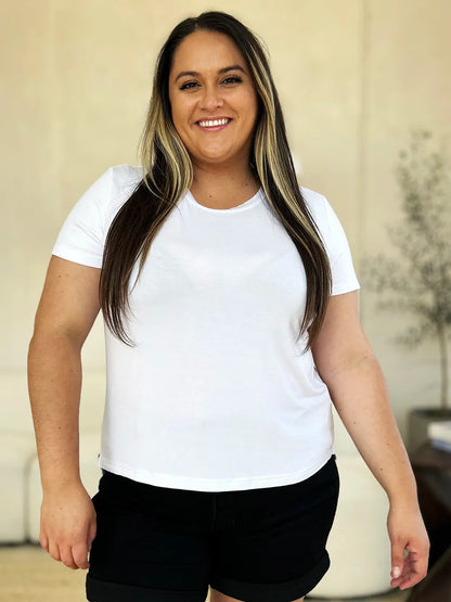 Basic Bae Full Size Round Neck Short Sleeve T-Shirt-World Bazaar Life