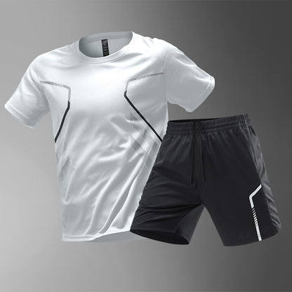 Herren Sport-Lauf-T-Shirt Schnelltrocknendes, atmungsaktives Kurzarm-T-Shirt