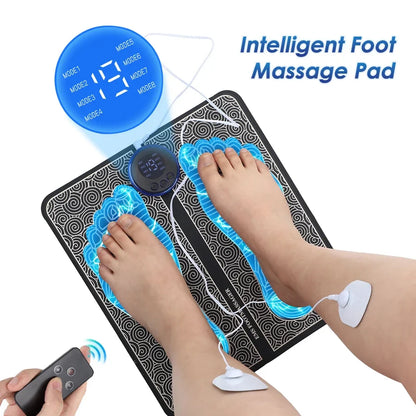 Electric Rechargeable Foot Massage Pad with Soothing Heat Therapy.