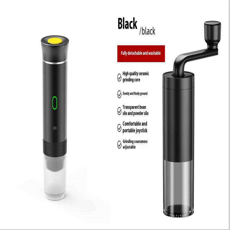 Electric Grinder Coffee Travel Handy 3 In1 Espresso Portable Coffee Espresso Maker Machine Cafe Portable Capsule Coffee Machine Kitchen Gadgets - World Bazaar Life